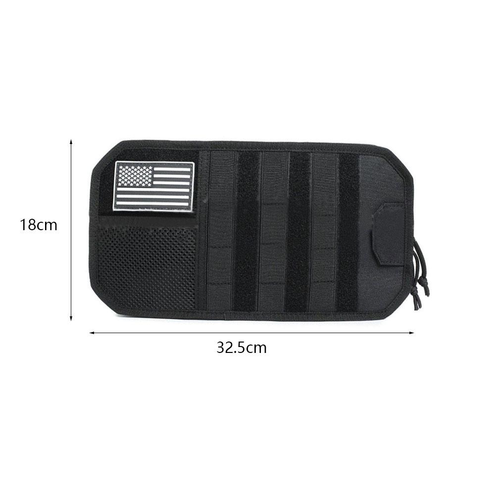 Car Sun Visor Organizer with Zipper Visor Storage Pouch and Glasses Clip