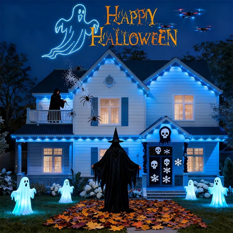RGB Permanent Outdoor Lights for House (24V, 33Ft (20 LED))