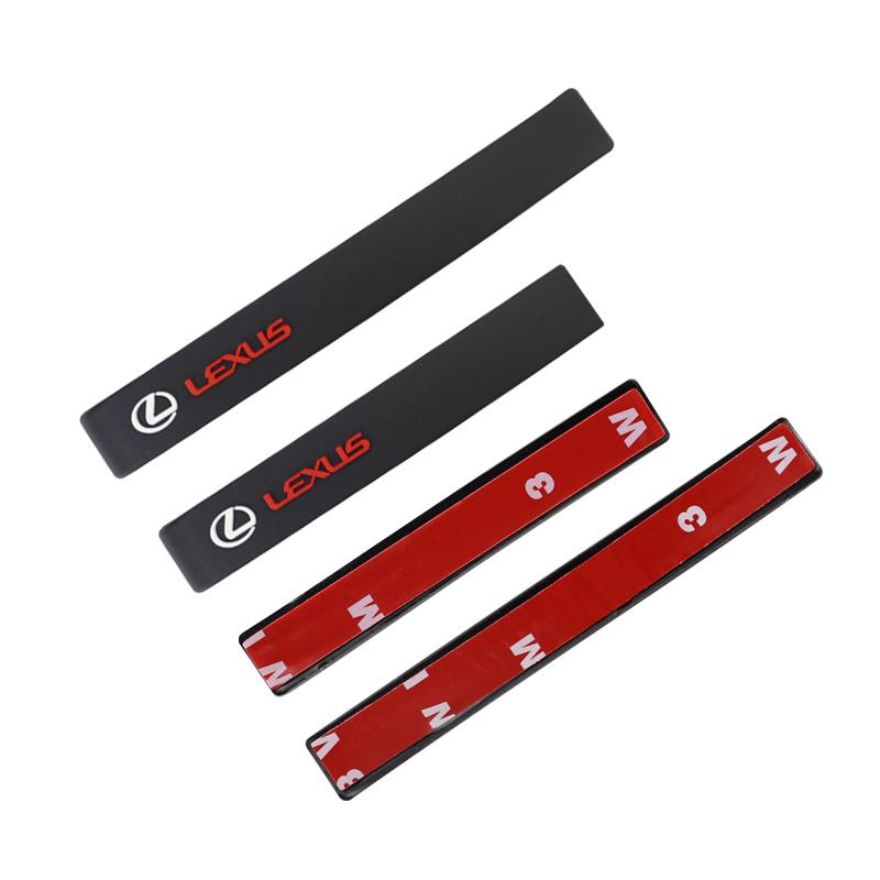 2026 Hot Interior Stickers 6Pcs Rubber Car Anti-Collision Bumper Strip Guards Protector Stickers For Lexus F SPORT GX460 Ct200h