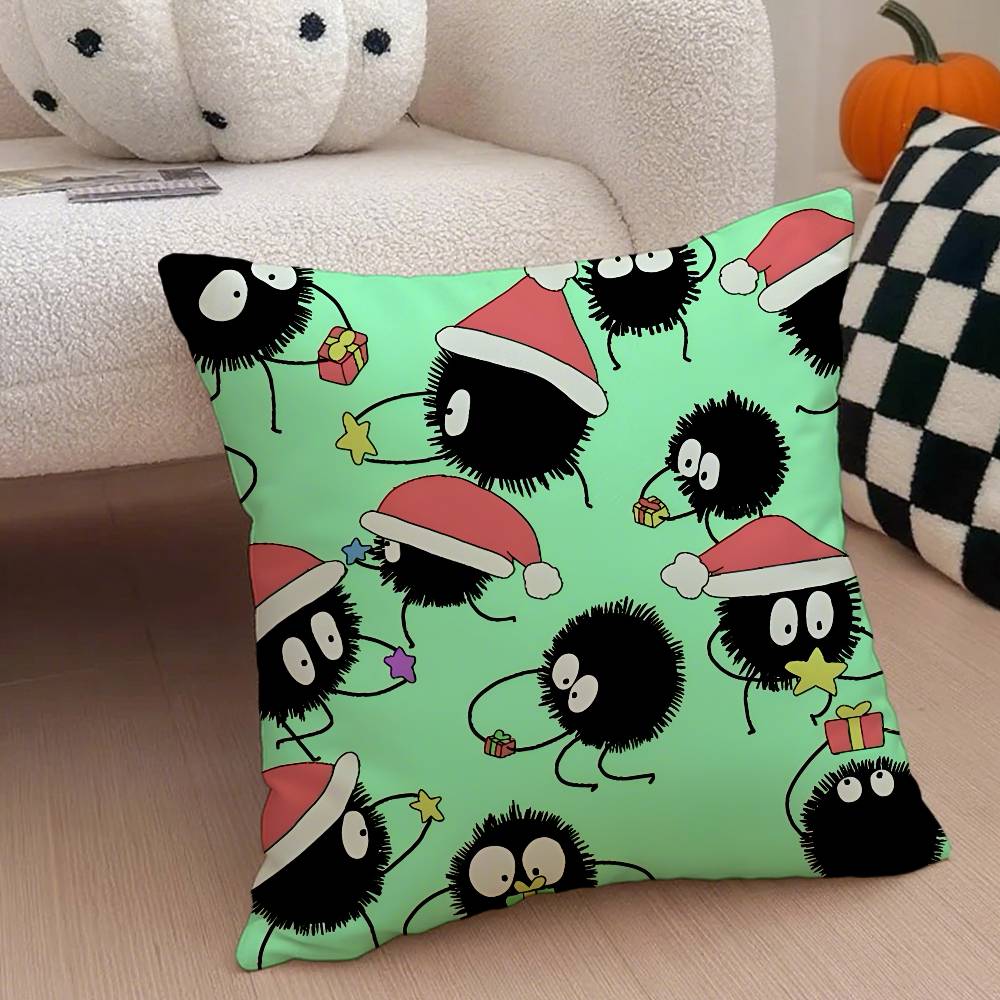 Fairydust Pillow Case Anti-dustmite Pillowcase Invisible Zipper Silky Short Plush Sofa Cushion Cover