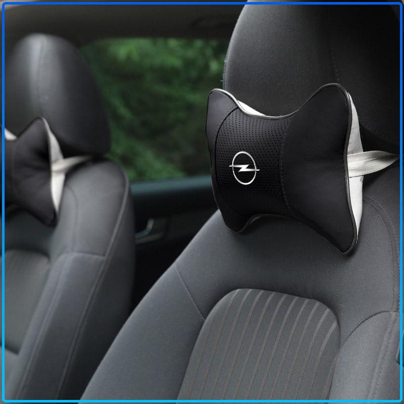 1/2Pcs Car Neck Pillows Car Headrest Cushion Support Seat Accessories For Opel Astra H G J Insignia Mokka Zafira Corsa Vectra B C D