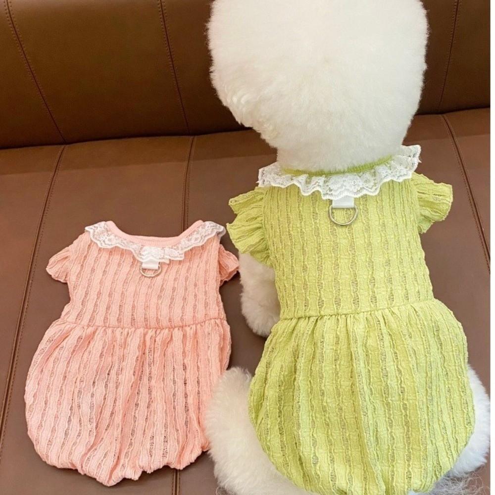 Comfortable Puppy Princess Dress Thin Breathable Dog Tutu Skirt Pet Clothing  Photograph Prop