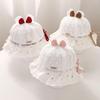 Breathable Baby Girl Lace Bucket Hat – Spring/Summer Sun Protection