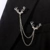 Baroque Rhinestone Pearl Corsage Necklace Brooch - Retro British Court Suit Accessory