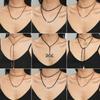 Gold Silver Color Dragonflies Flower Heart Star Pendant Necklace Long Rope Statement Necklace Jewelry Gift for Women