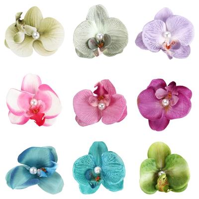 Ornement de Cheveux Orchidée Épingle à Cheveux Orchidée Rose Barrettes Bohémiennes Pince à Cheveux Fleur Sucrée Plage