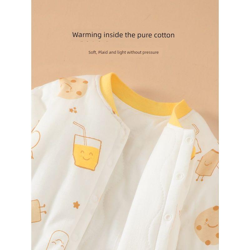 Clothes for Autumn and Winter, Thickened Cotton-Padded Romper for Boys and Girls, Pure Cotton Class a Jumpsuit, Outdoor Crawling Clothes, Winter Wear