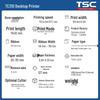 TSC TE310 WiFi Label Barcode Printer CN plug (adapter included)