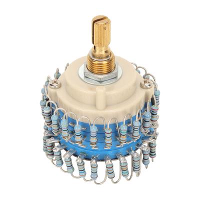Two Channels Volume Potentiometer 2*24 Gear 20K High Accuracy Volume Potentiometer for Amplifier