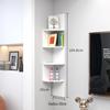 Punch-Free Corner Wall Shelf - Triangular Kitchen Bookshelf & Cabinet