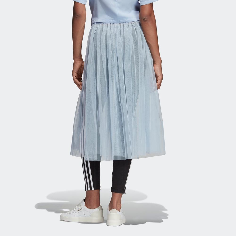 adidas Fustă lungă cu talie înaltă pentru femei Originals 'Tulle Blue' DV0852