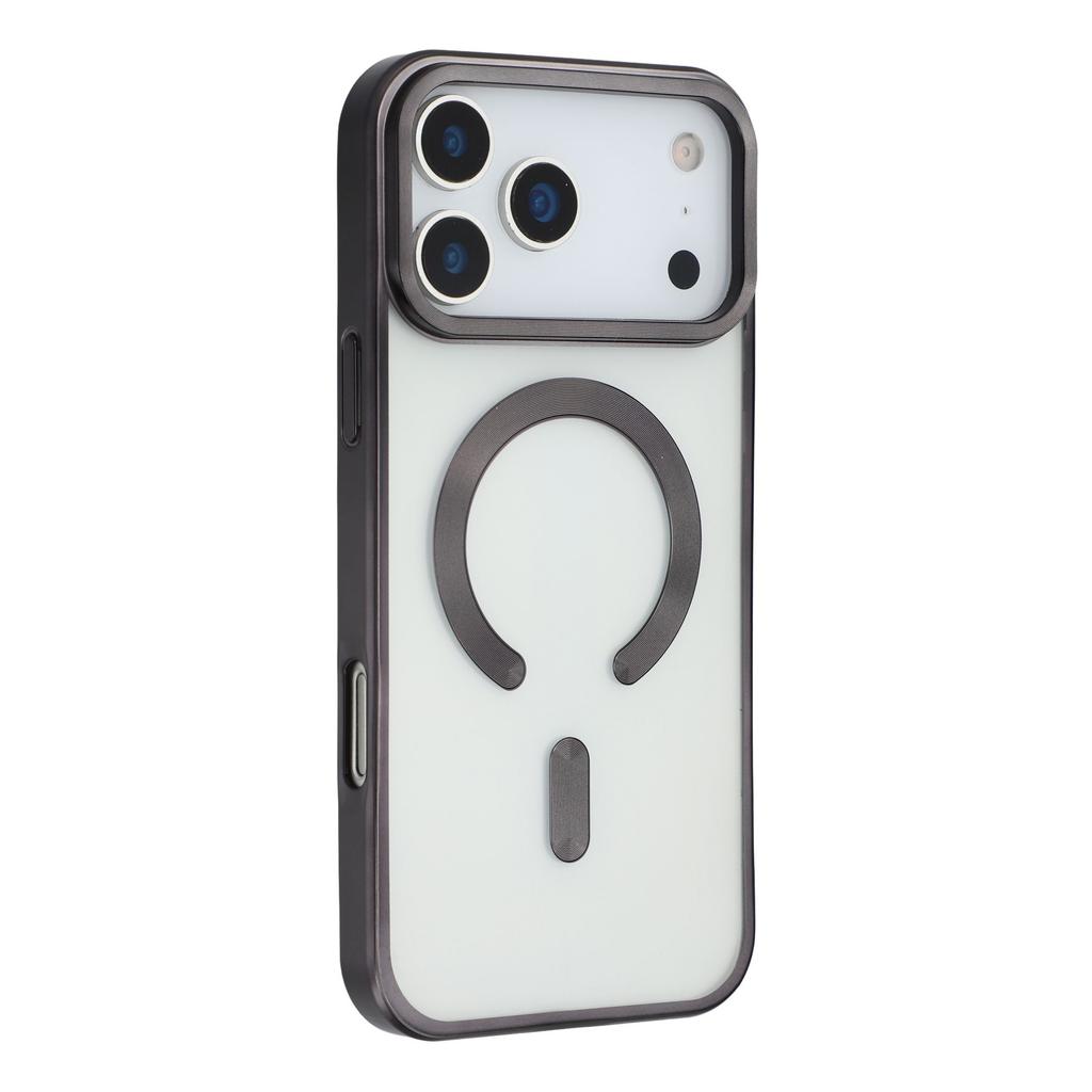 For iPhone 17 Pro Max Case Matte Electroplating Phone Cover Compatible with MagSafe