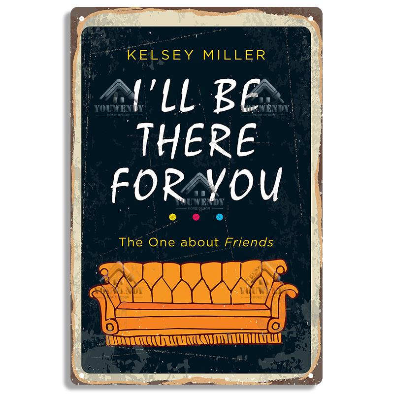 Central Perk Friends Kaffee, Vintage Metallblechschild, Dekorative Plakette, Retro Schild Cafe Küche Wohnzimmer Bar Poster, UW83