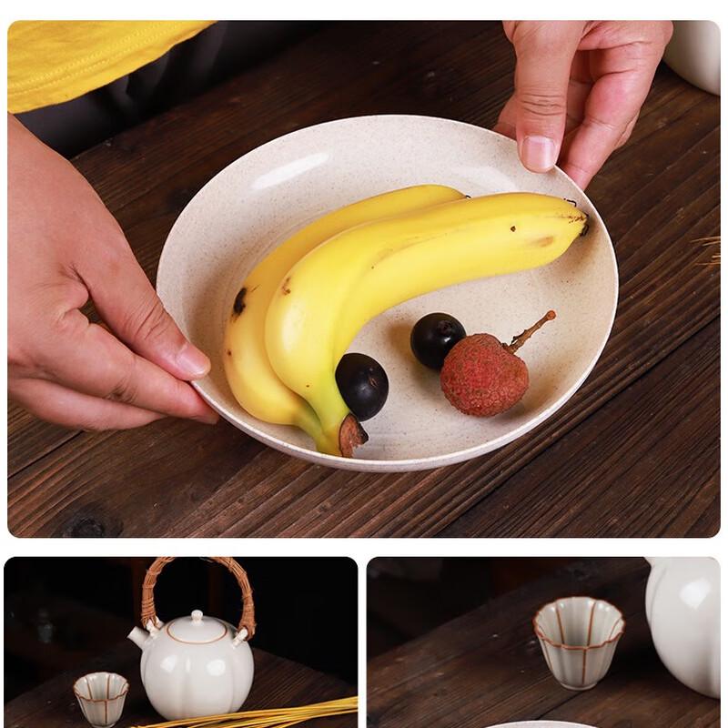 Disposable Plastic Plates, 50-Pack