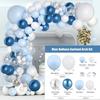 Realm Blue Macaron Balloon Set, Opening Birthday Wedding Party Wedding Decoration Balloon Chain Set