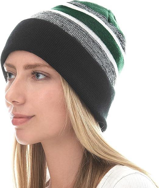 Custom Soft Cuff Pom Pom Stripe Knit Winter Beanie 3D Embroidered Skull Slouch Ski Hat Dot Plaid Character for Beach Business