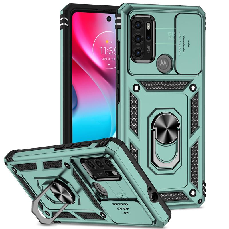 Coque Pour Motorola G60S Coque Coulissante pour Appareil Photo Antichoc Armure Pour Moto G60S G60 S MotoG60S Anneau Support Magnétique Housse de Protection