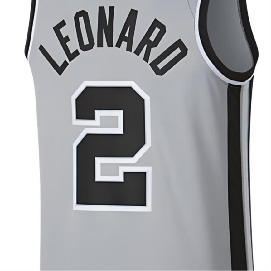 Nike Kawhi Leonard Statement Graphic Loose Breathable Basketball Jersey Men Jersey Gray 877224-007