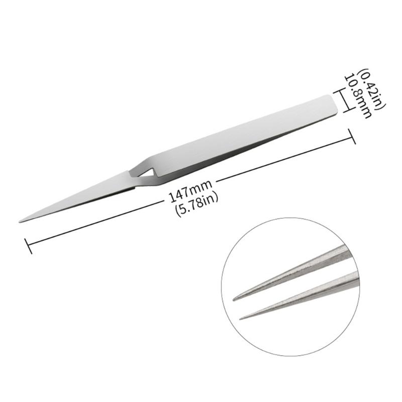 Kreuzverriegelung Edelstahl Hochpräzisionspinzette Reverse Action Pinzette Wartung Handwerkzeuge für Haushalt