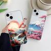 INS Fuji Mountain Landscape Sunset Clear Phone Case For iPhone 11 12 13 Pro Max Mini 14 Plus Pro Max X XR XS 7 8 Plus Back Cover