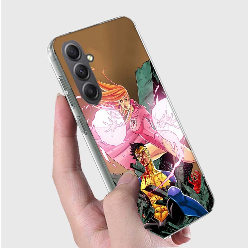 Cartoon Invincible Phone Case for Samsung A16 A26 A36 A56 A17 A37 A57 A07 A06 A02S A03 A04S A05S Galaxy Note 20 10 A50S A71 A51