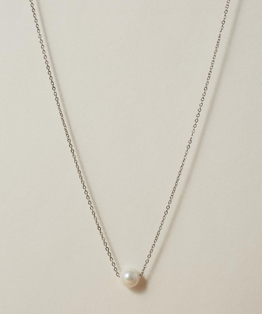 Novice Tokyo Single Pearl Necklace [Stainless] / Silver