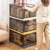 Foldable Transparent 5-Door Storage Box for Clothes, Quilts, Books, and Toys
