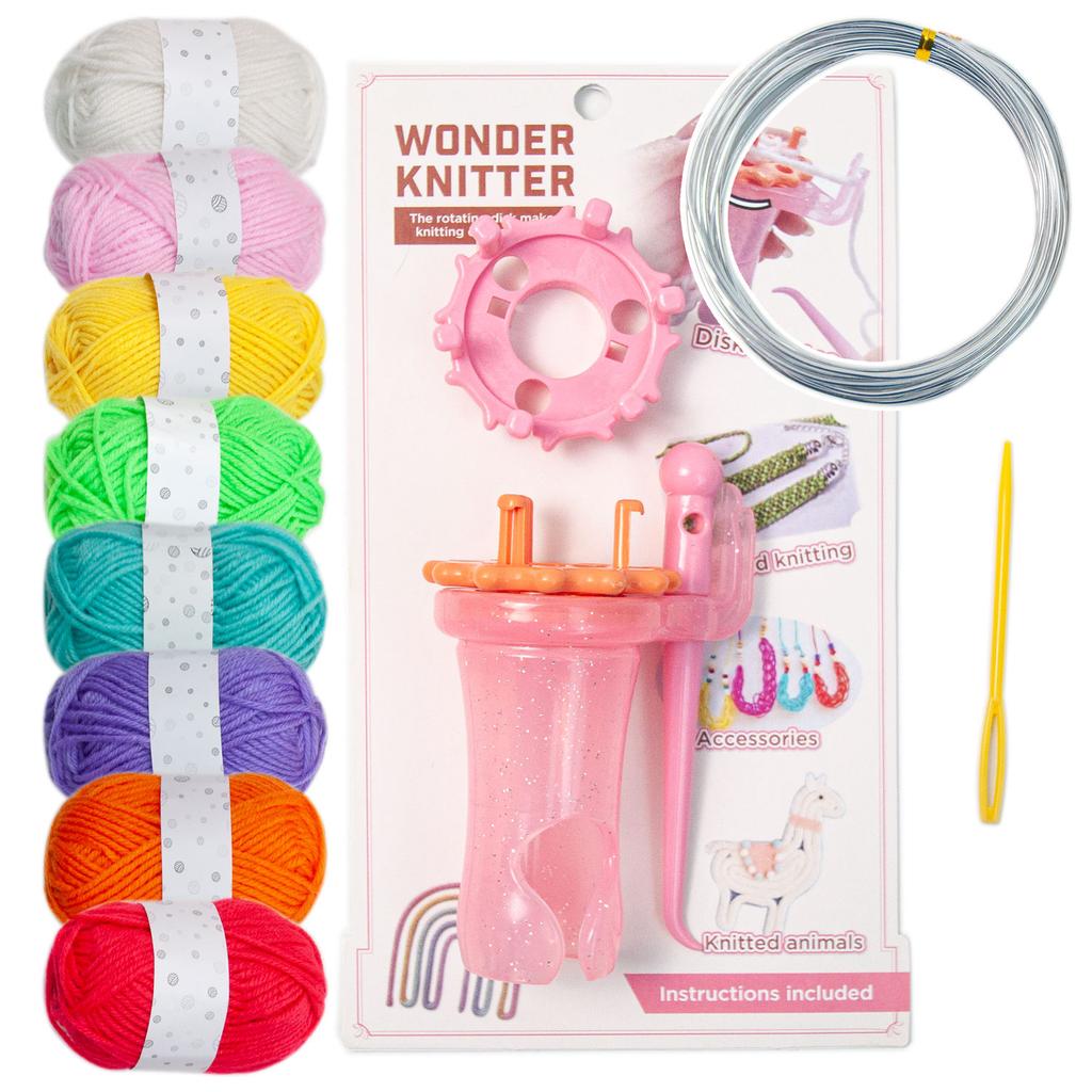 Hand-Cranked Rope Braiding Machine Kit Multipurpose DIY Colorful Woven Rope Knitting Set For Christmas Crafts Making Supplies
