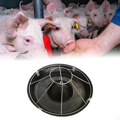Pig Trough Piglet Feeder 8 Slot Feeding Container Fodder Tray Bowl, Livestock Feed Bowl