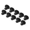 10pcs Plastic Screw 9.2mm ABS Plastic Automotives Clips Black