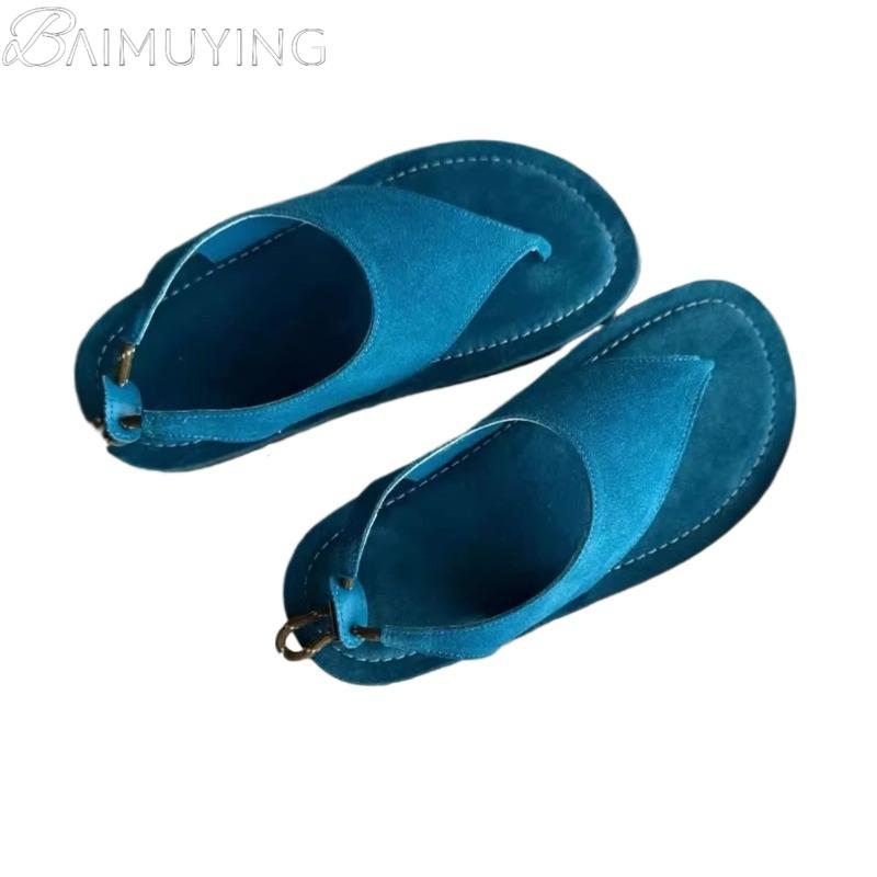 New Women Clip Toe Sandals Casual Summer Shoes Flats Slippers 2025 Trend Slingback Beach Shoes Flip Flops Woman Zapatos