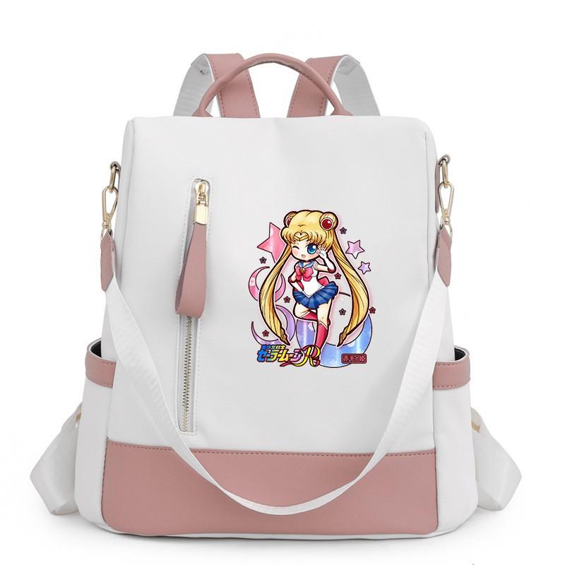 Segelmond-inspiriertes Damen-Oxford-Nylon-Rucksack für Reisen, Schule, Streetwear, Freizeit