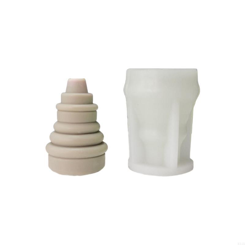 KX4B Geometric Christmas Tree Silicone Mold Xmas Mold Gypsum Mold