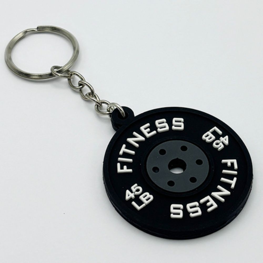 Mini Barbell Plates Key Chain Simulation Fitness Series Pendant Barbell Plates Keyring  Friends