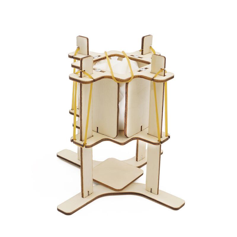 

Дерев яний Набір для Наукового Експерименту DIY Освітня Іграшка для Дітей Зроблений Вручну Збірка Амортизатора