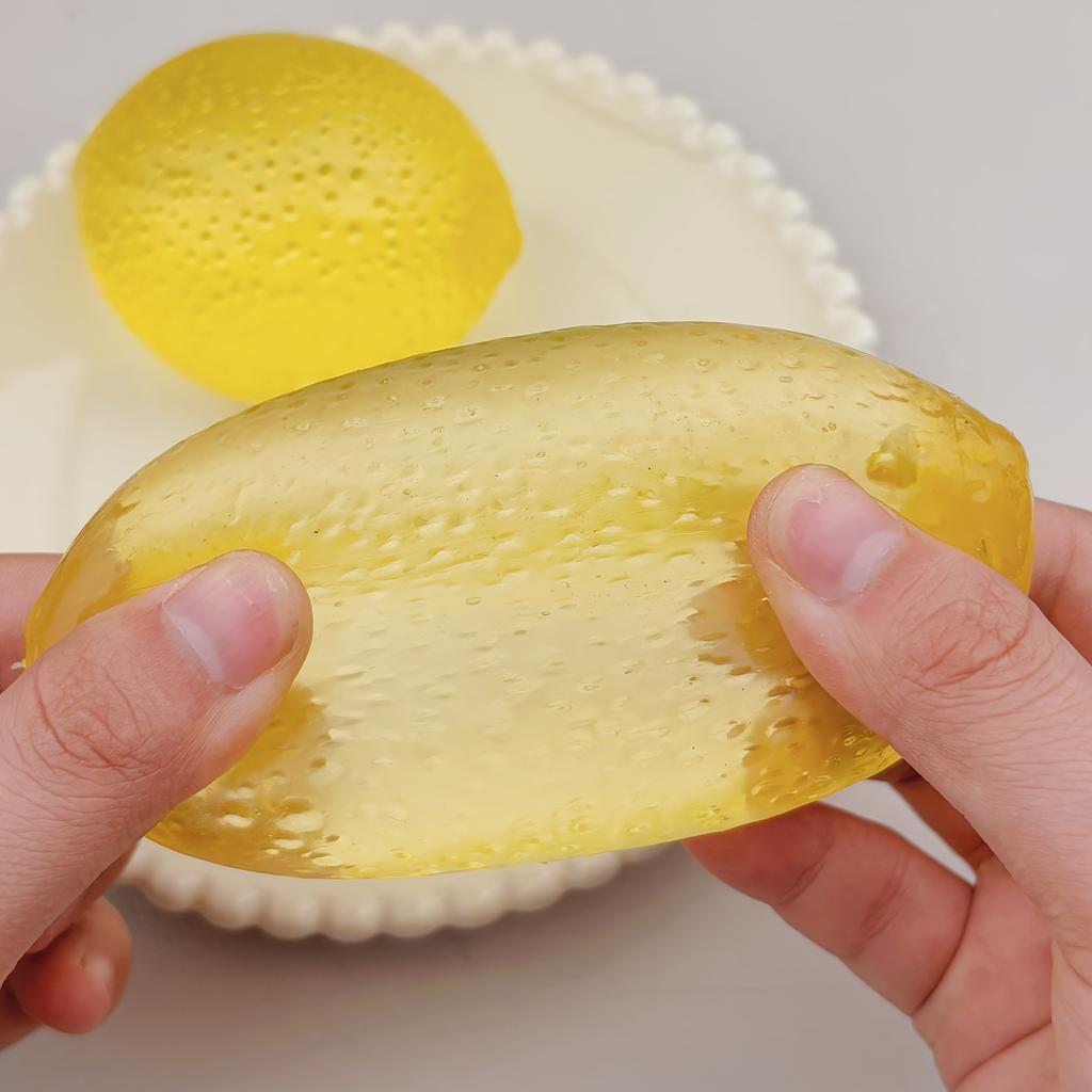 Lemon Maltose Squeeze Toy Slow Rebound Cute Fruit Antistress Ball Sensory Stress Relief Vent Toy