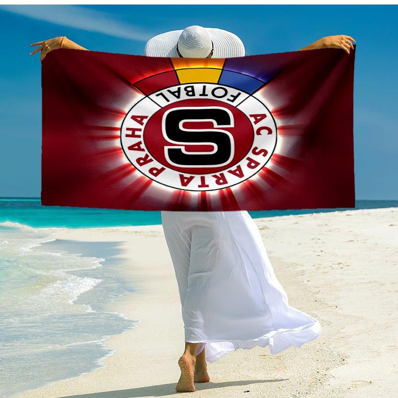 AC Sparta Praha Fashion Beach Towel: Ideal for Summer Adventures, Soft, absorbent and quick drying, suitable for swimming and bathing