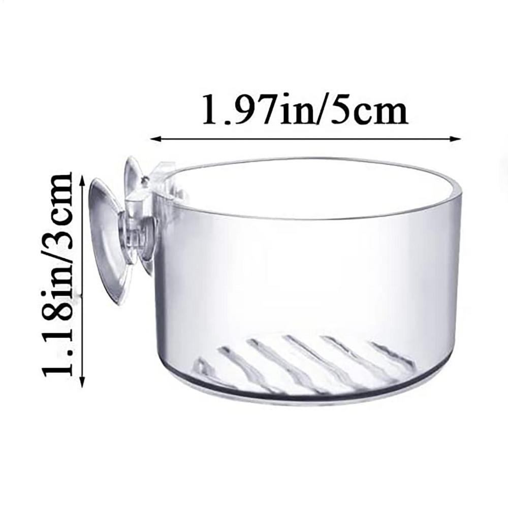 Aquatic Plant Pot Clear Acrylic Aquarium Planter with Suction Cup Fish Tank Ornaments for Cultivation Hydroponics Propagation