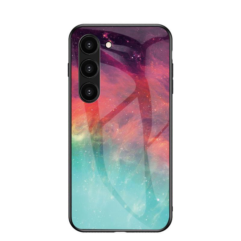 Samsung S26 Ultra Sternenhimmel Anti-Drop Glas Weiche Kante Hülle A57 A37 A25 FE Schutzhülle