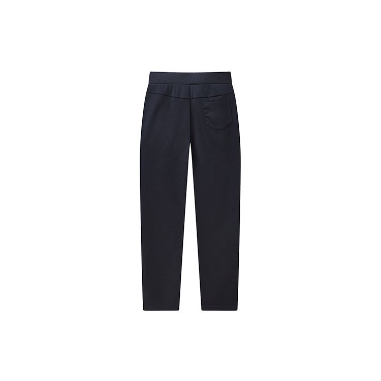 FILA Embroidered Logo Straight Leg Breathable Knitted Sports Pants Women bottoms Legendary-Blue F11W128604F-NV