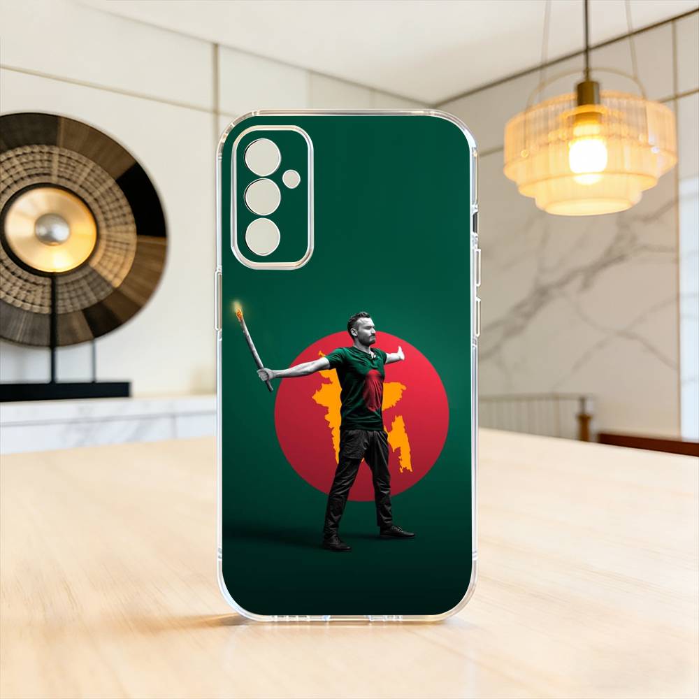 B-Bangladesh F-Flag Phone Case For SamsungA10,12,20,21S,30,31,40,50,51,52,70,71 Transparent Cover