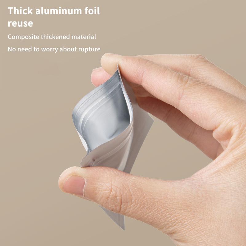 30Pcs Mini Pill Dispenser Bags Portable Travel Self-Sealing Waterproof Storage Organization Thickened Aluminum Foil Medicine Bag