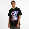 Trendy Chinese Style Fantasy Character Print Top Unisex Casual Loose Short Sleeve Tee Pure cotton T-shirt