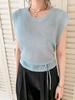 KOOLKITTEN Open Knit Lace-Up Sleeveless Top 3 Colors