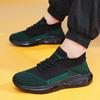 Men's Casual Sports Shoes Men's Foam Shock Absorption Sports Shoes Flying Mesh Breathable Socks Shoes