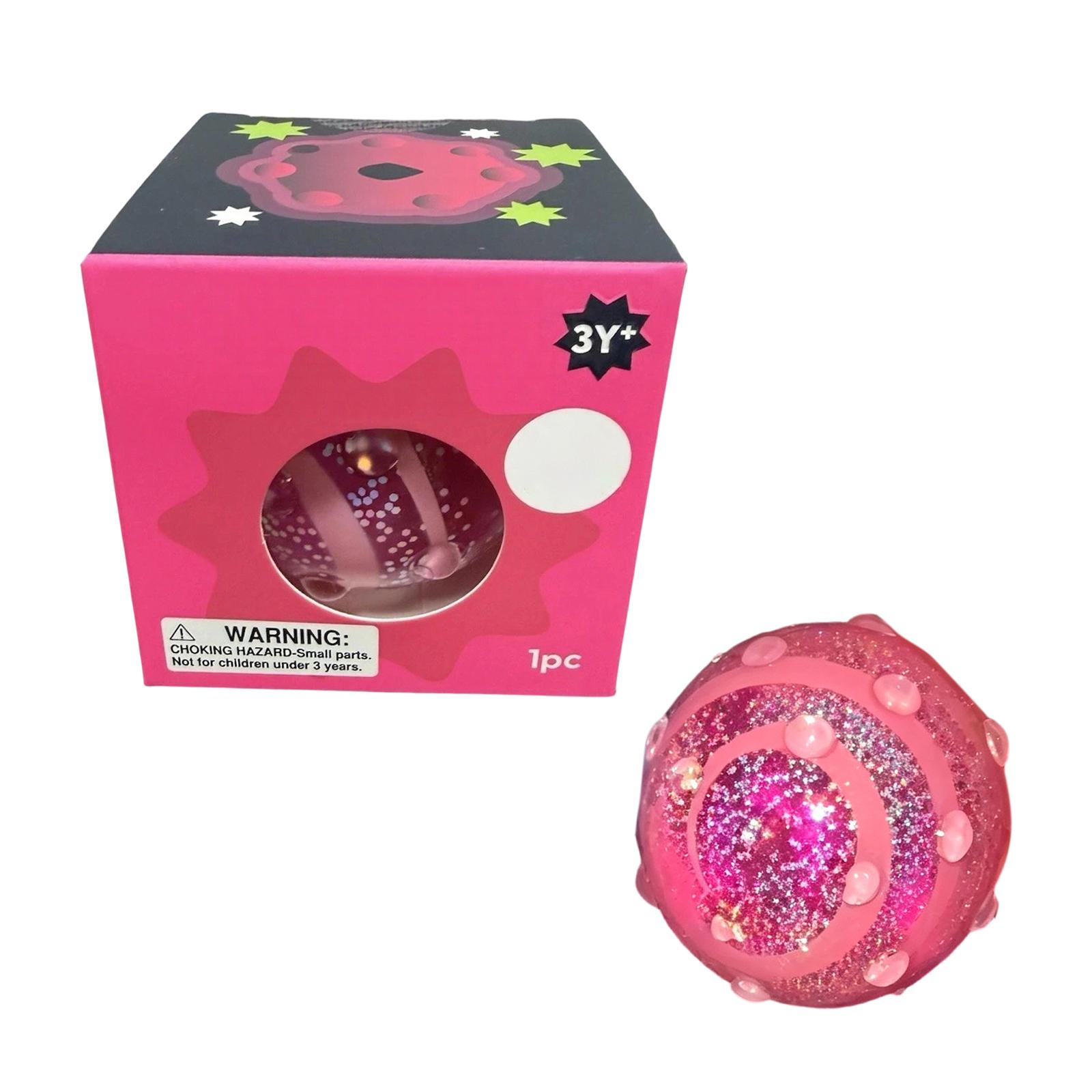 Soft Glow in the Dark Squeeze Toy Stress Relief Ball with Textured Surface and Flexible Material for Sensory Play and Relaxation One Size