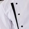 Kochuniform-Schürzenset: Stehkragen, Kurzarm, knitterfrei, mit mehreren Taschen, Patchwork-Design, professionell.