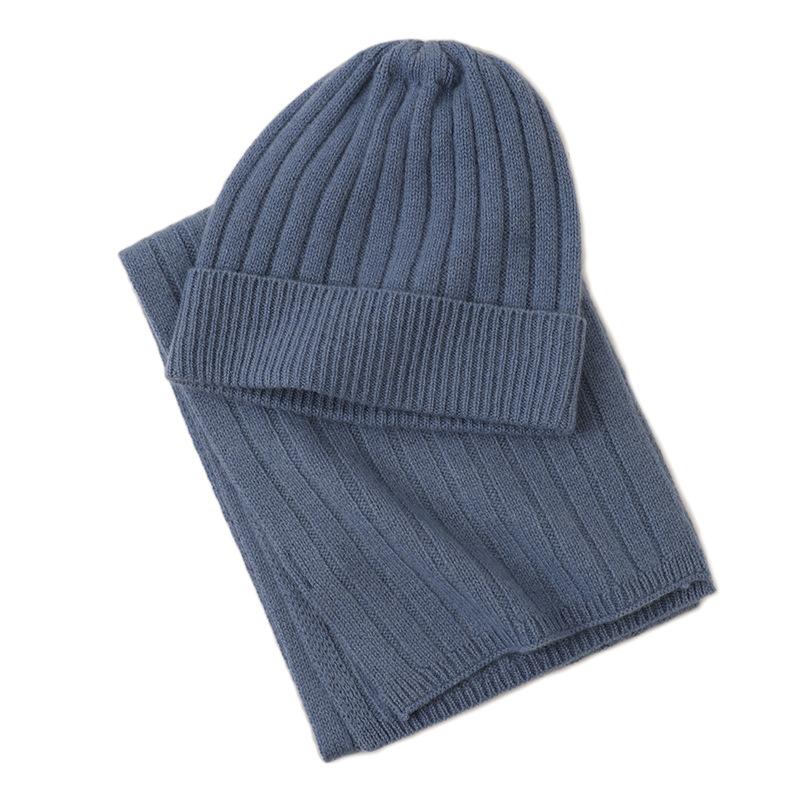 

Cashmere knitted hat plain suit thermal ear hat girls wool hat new children s autumn and winter