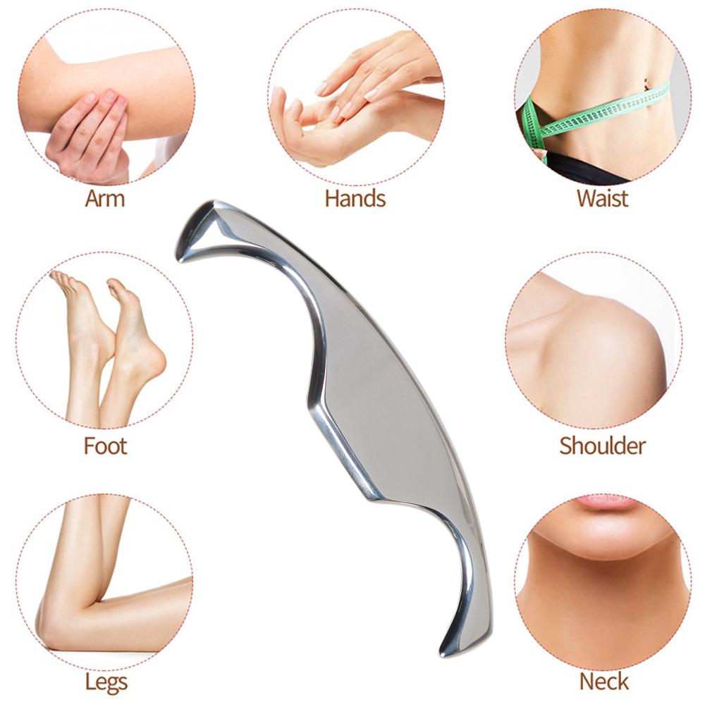 1Pcs Stainless Steel Fascia Knife,Complete Set Of Myofascial Release Knife,Muscle Relaxation Massager,Shoulder And Neck