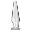 Small Clear Tapered End Crystal Glass Quantity Plug